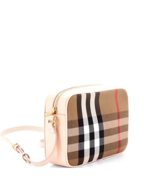 Camera Bag House Check Canvas Large crossbody bag by BURBERRY 
