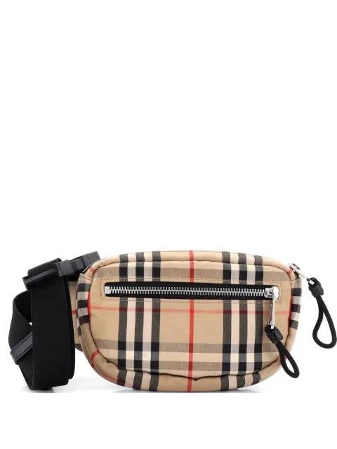 Cannon Bum Bag Vintage Check Canvas Small belt bag by BURBERRY 