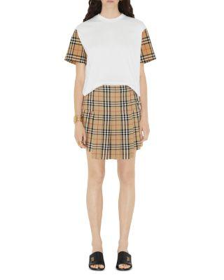 Carrick Check Sleeve Tee by BURBERRY