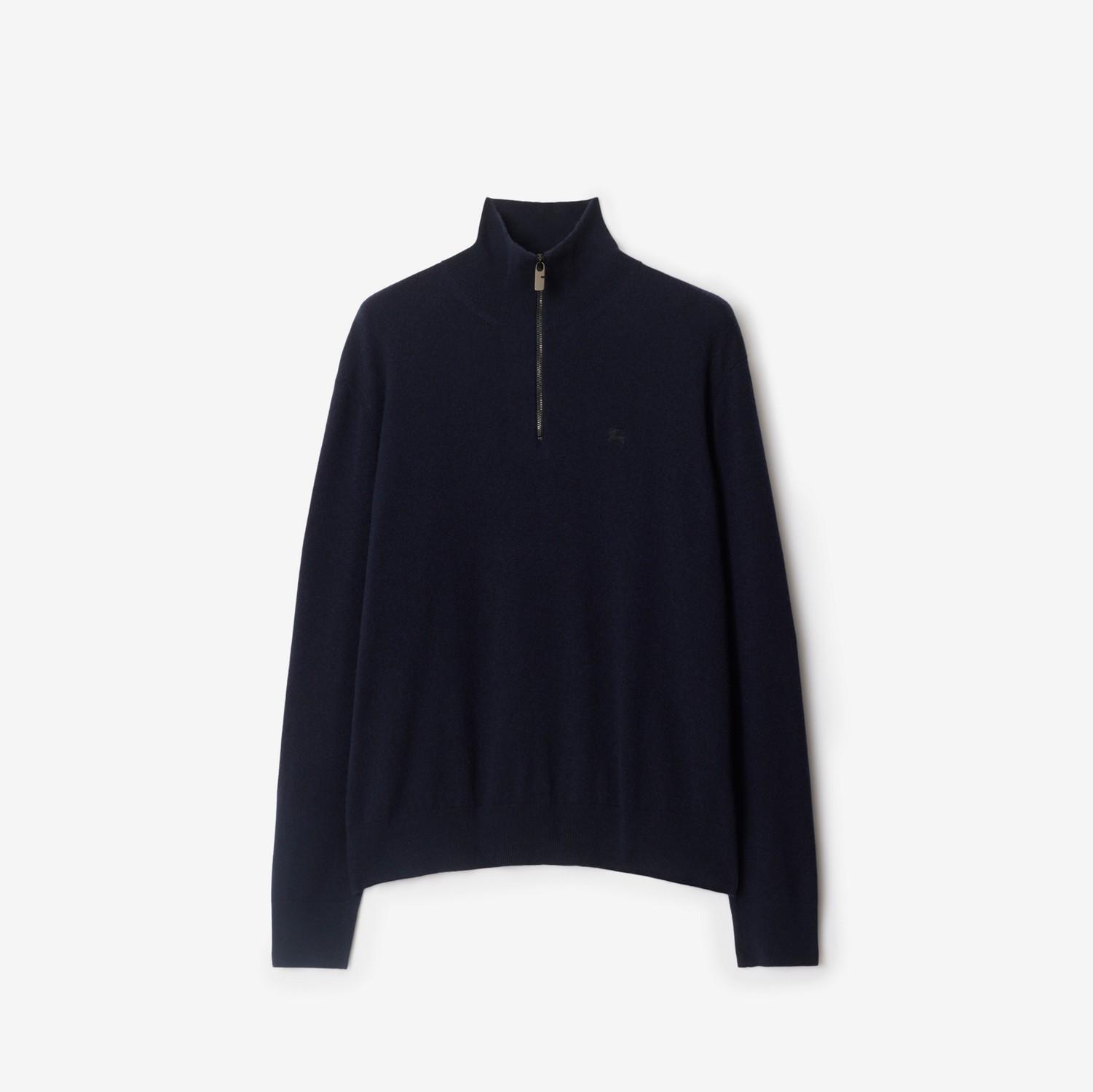Cashmere Blend Half-zip Sweater by BURBERRY