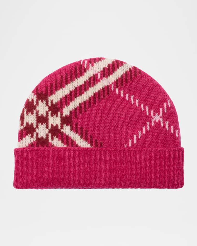 Cashmere-Blend Knit Beanie by BURBERRY