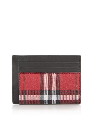 Chase Check Money Clip & Card Case by BURBERRY