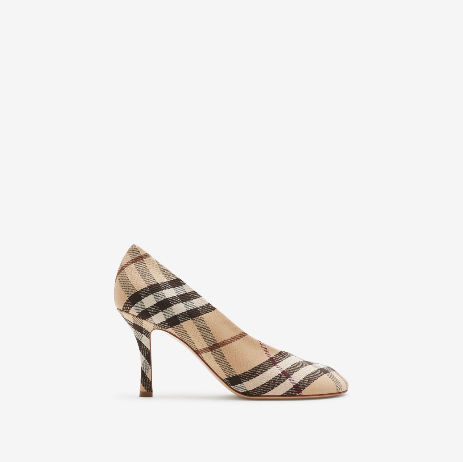 Check Baby High Pumps by BURBERRY