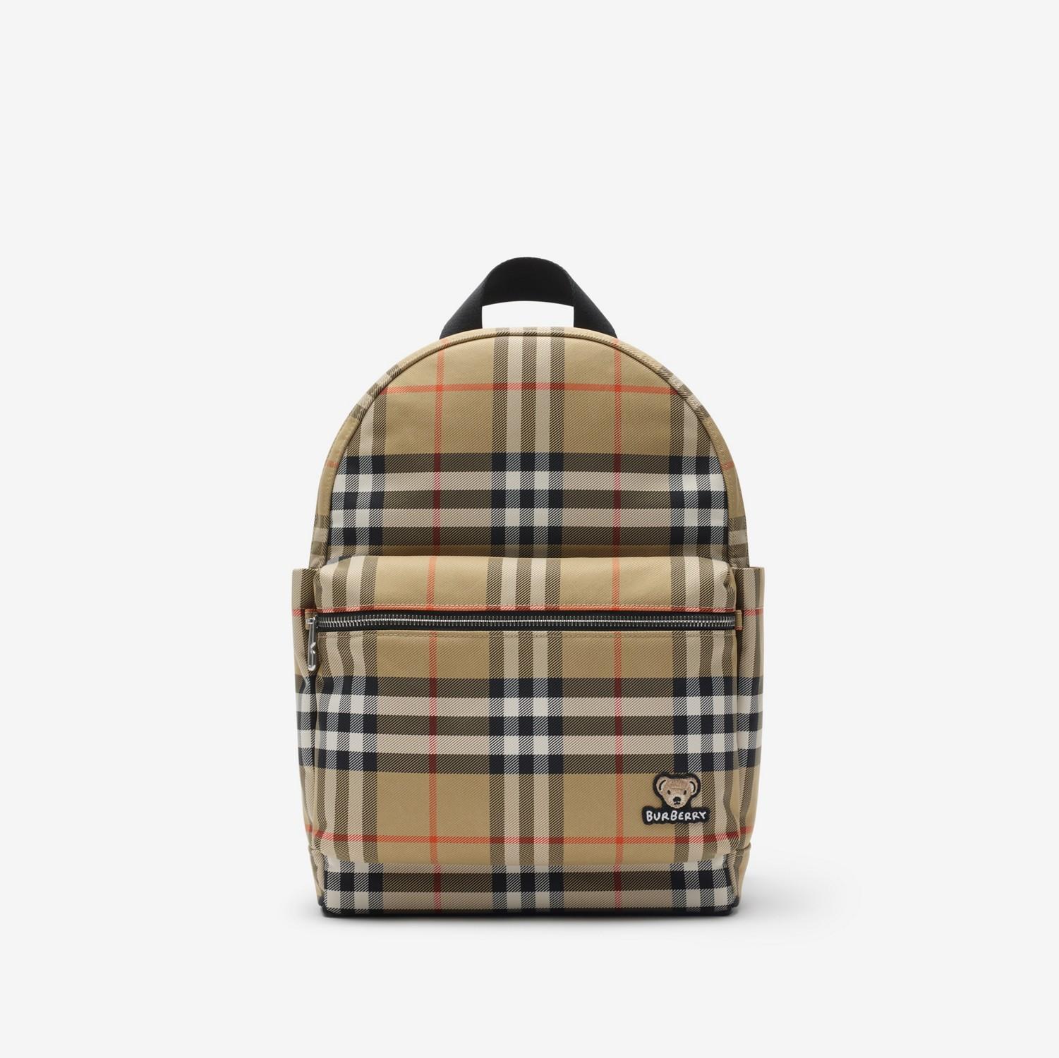 Check Backpack by BURBERRY