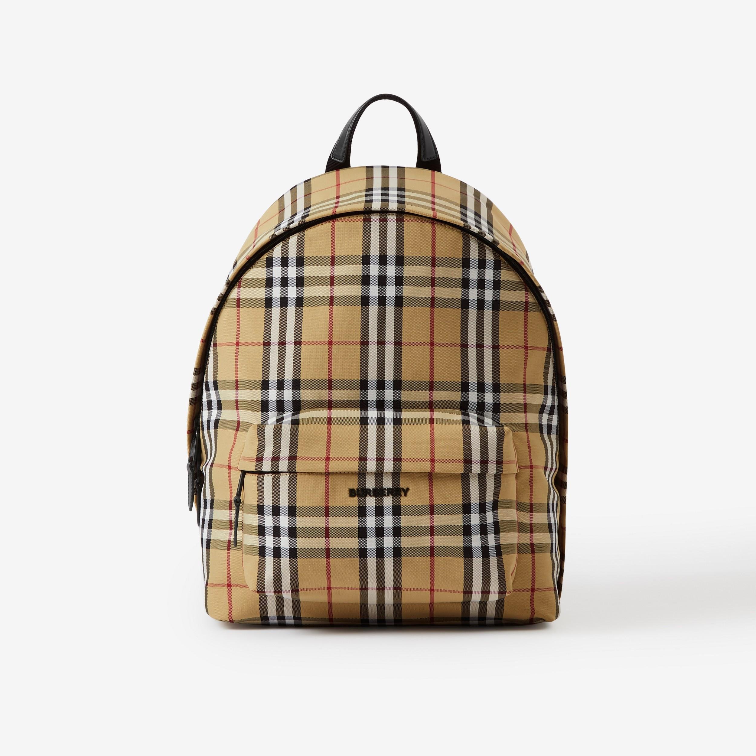 Check Backpack by BURBERRY