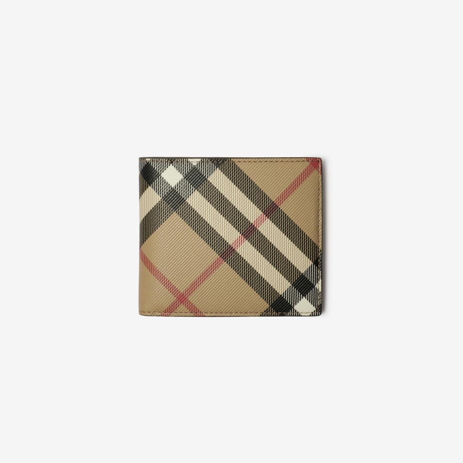 Check Bifold Coin Wallet by BURBERRY