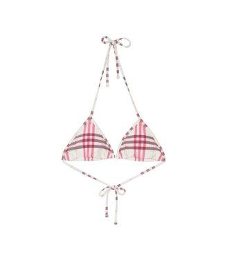 Check Bikini Top by BURBERRY