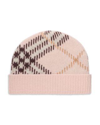 Check Cashmere Blend Beanie by BURBERRY