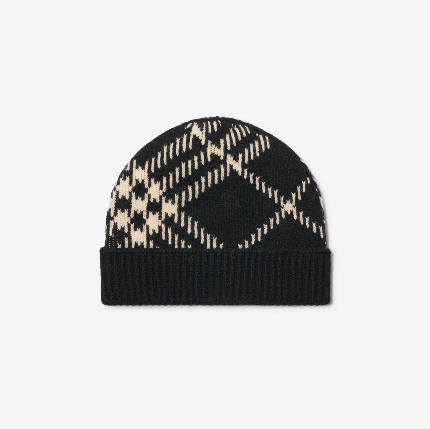 Check Cashmere Blend Beanie by BURBERRY