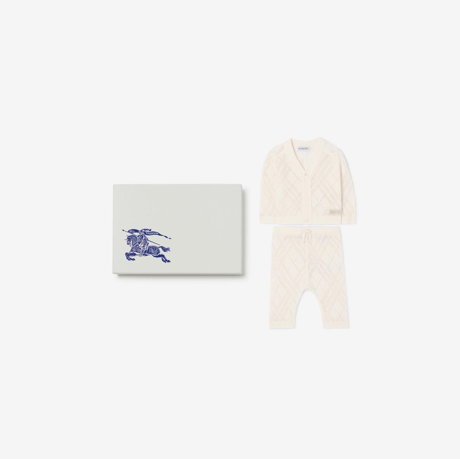 Check Cashmere Two-piece Set by BURBERRY