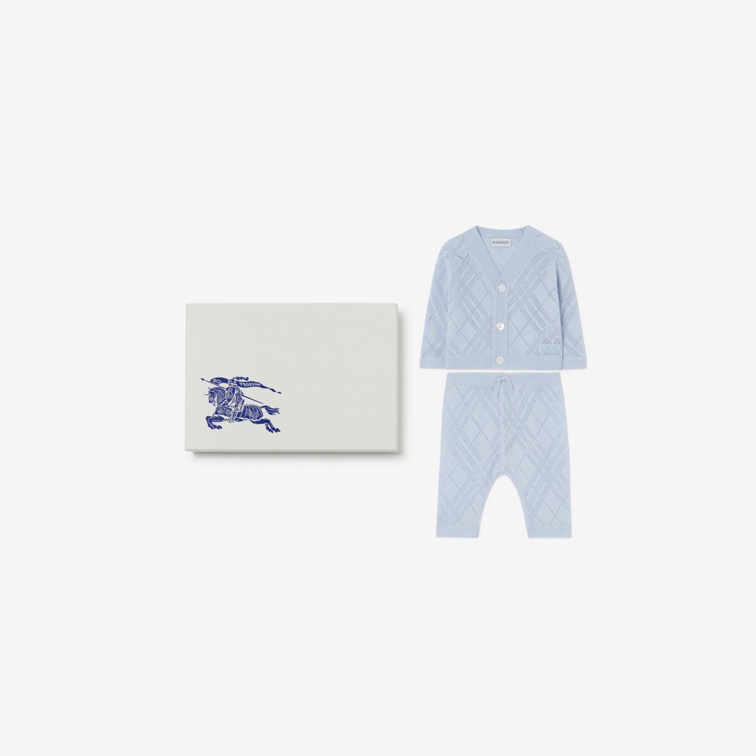 Check Cashmere Two-piece Set by BURBERRY