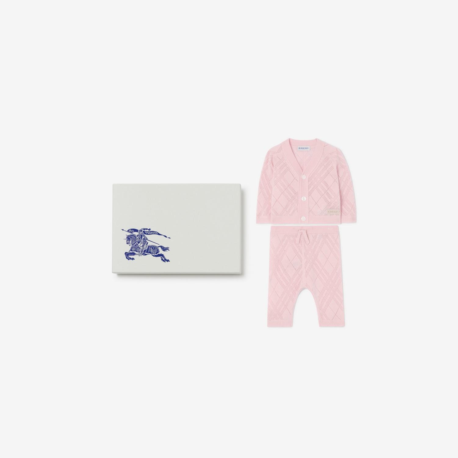 Check Cashmere Two-piece Set by BURBERRY