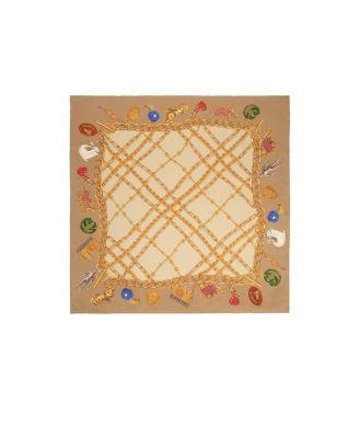 Check Charm Silk Scarf by BURBERRY