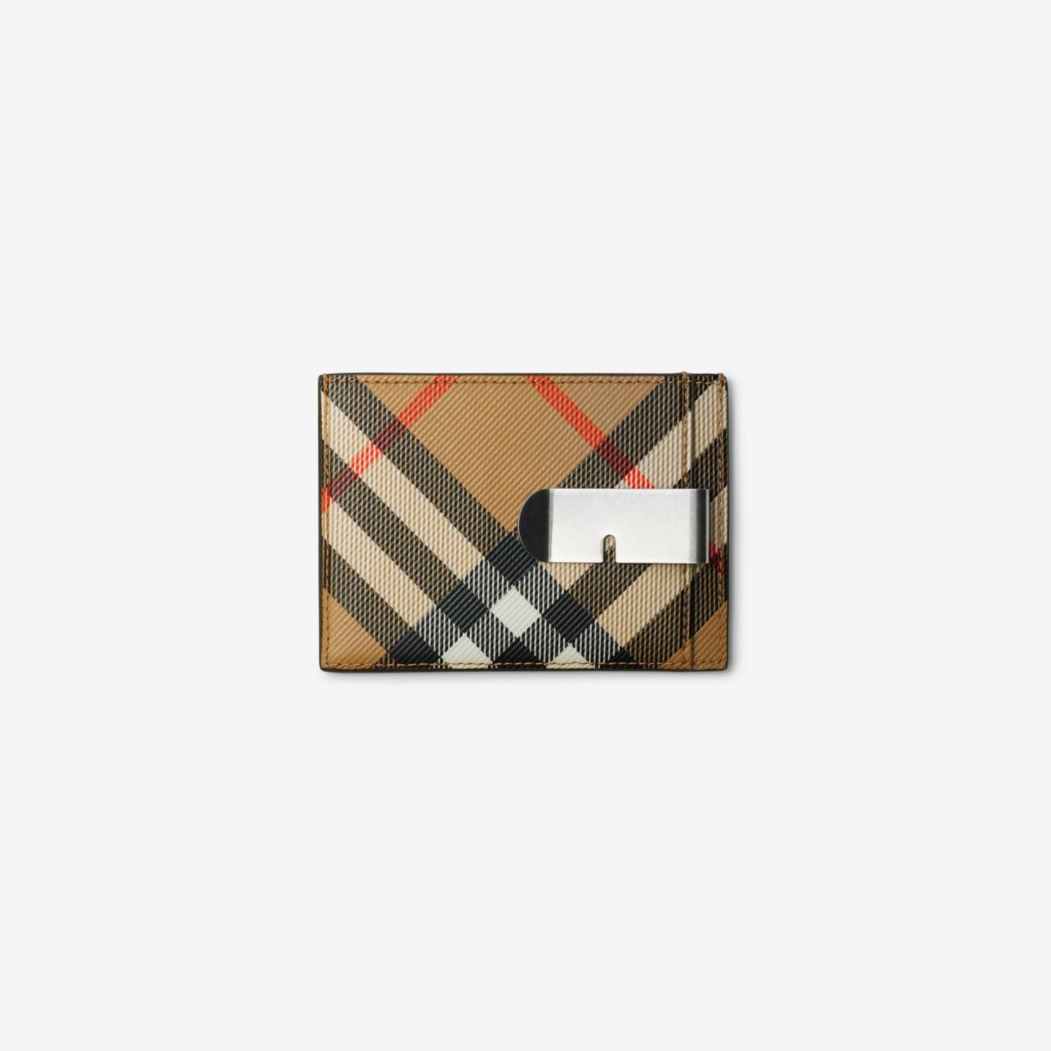 Check Clip Card Case by BURBERRY