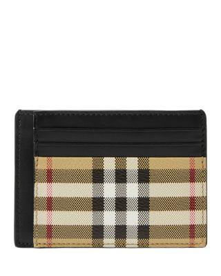 Check Clip Card Case by BURBERRY