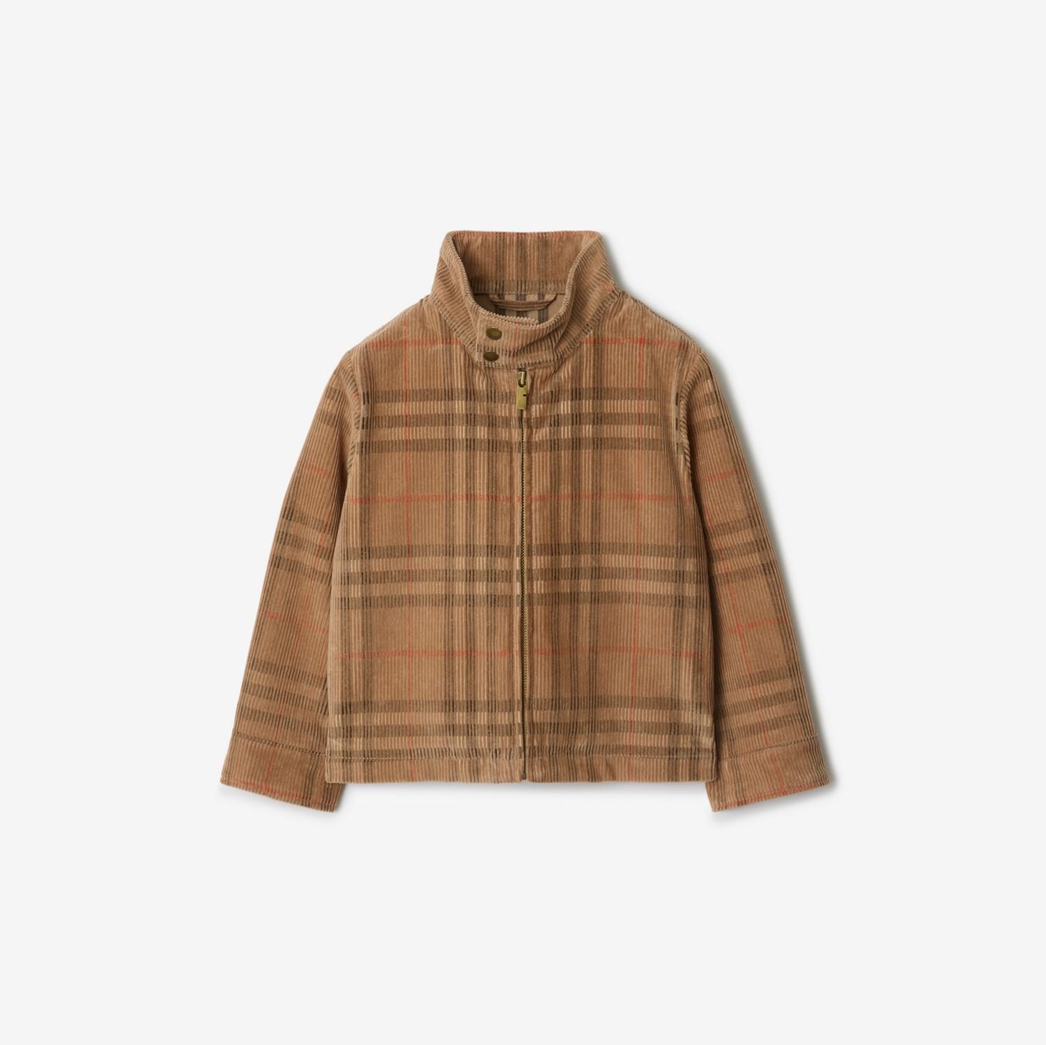 Check Corduroy Harrington Jacket by BURBERRY