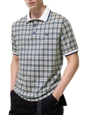 Check Cotton Blend Polo Shirt by BURBERRY