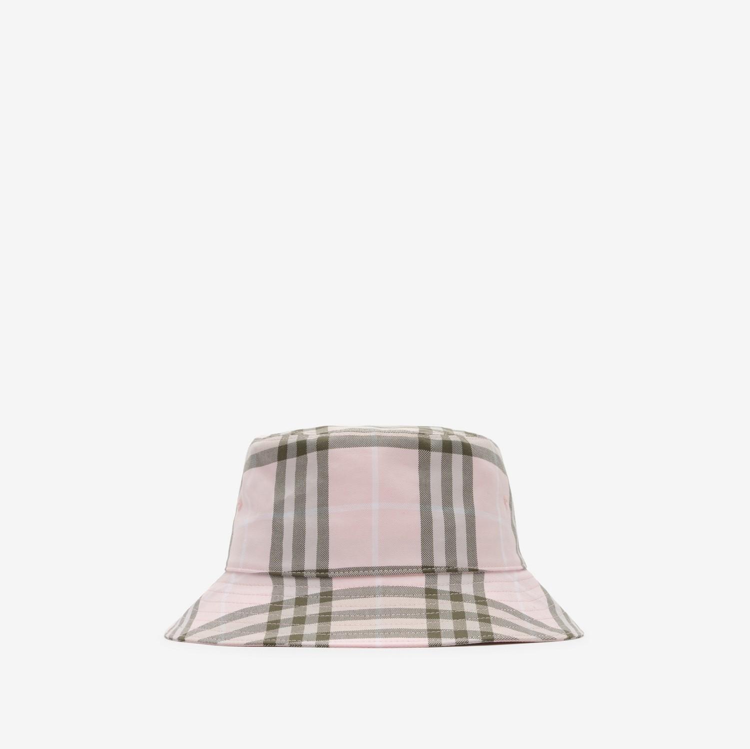Check Cotton Bucket Hat by BURBERRY