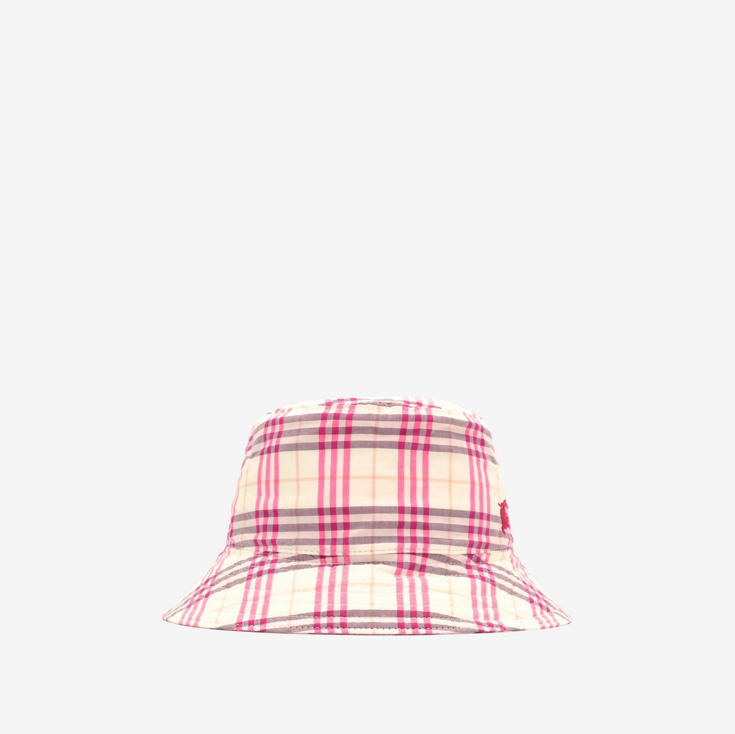 Check Cotton Bucket Hat by BURBERRY