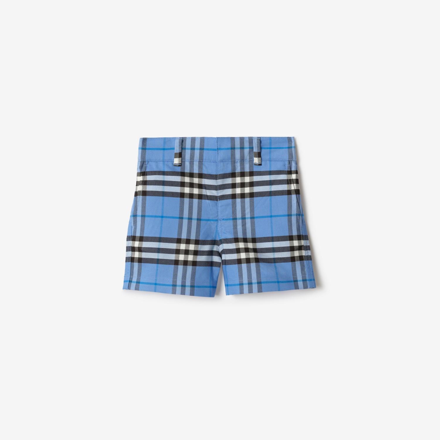 Check Cotton Oxford Shorts by BURBERRY