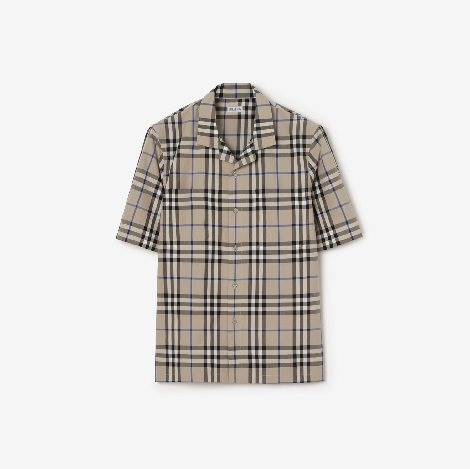 Check Cotton Poplin Shirt by BURBERRY