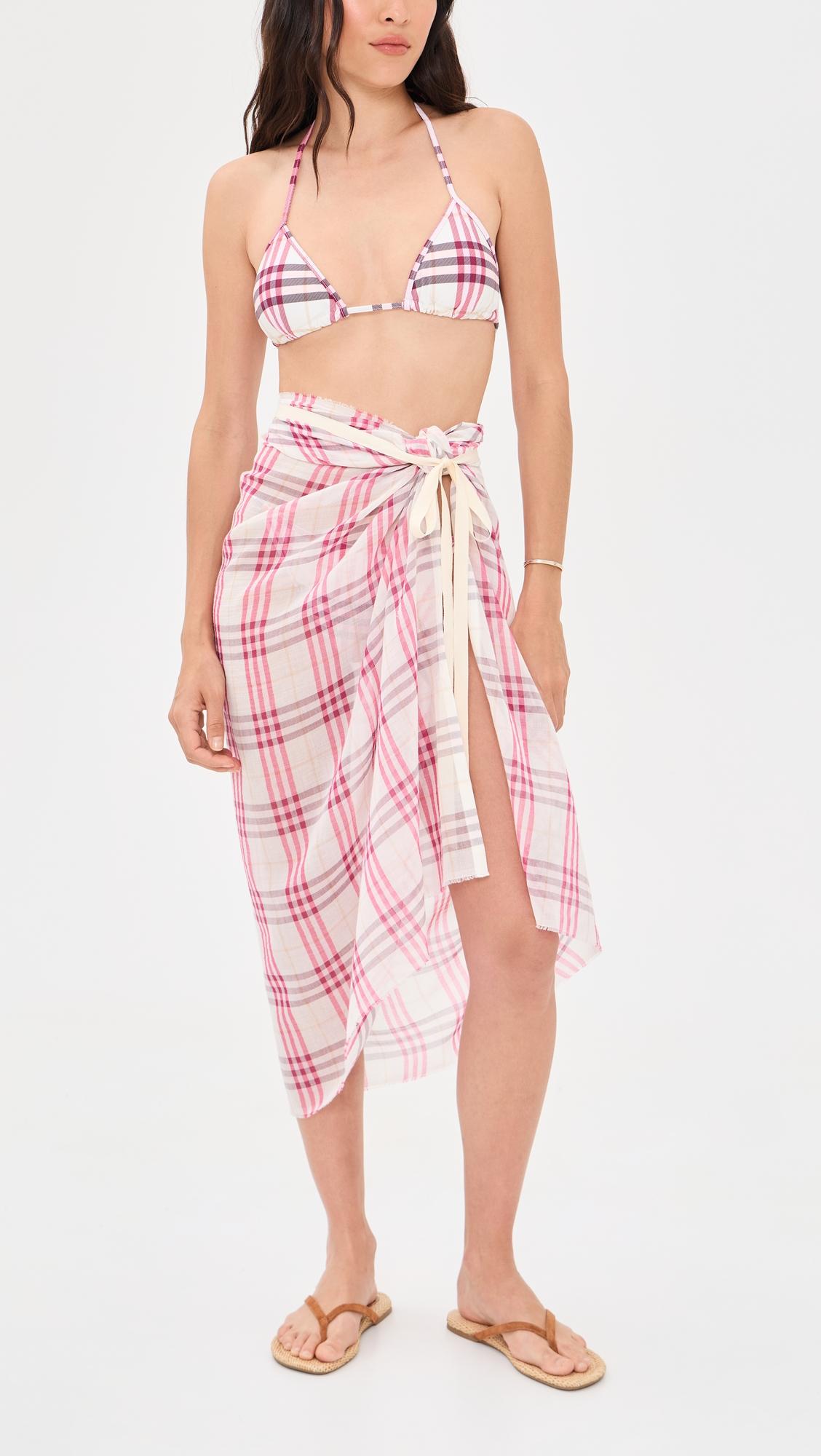 Check Cotton Sarong by BURBERRY