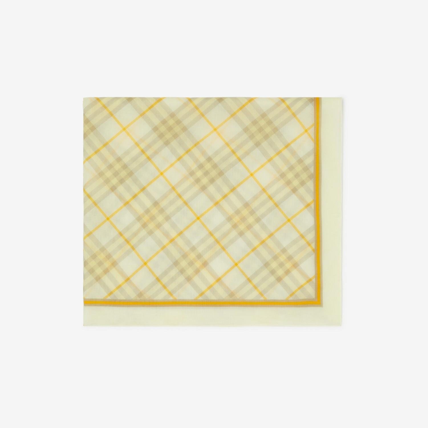 Check Cotton Scarf by BURBERRY