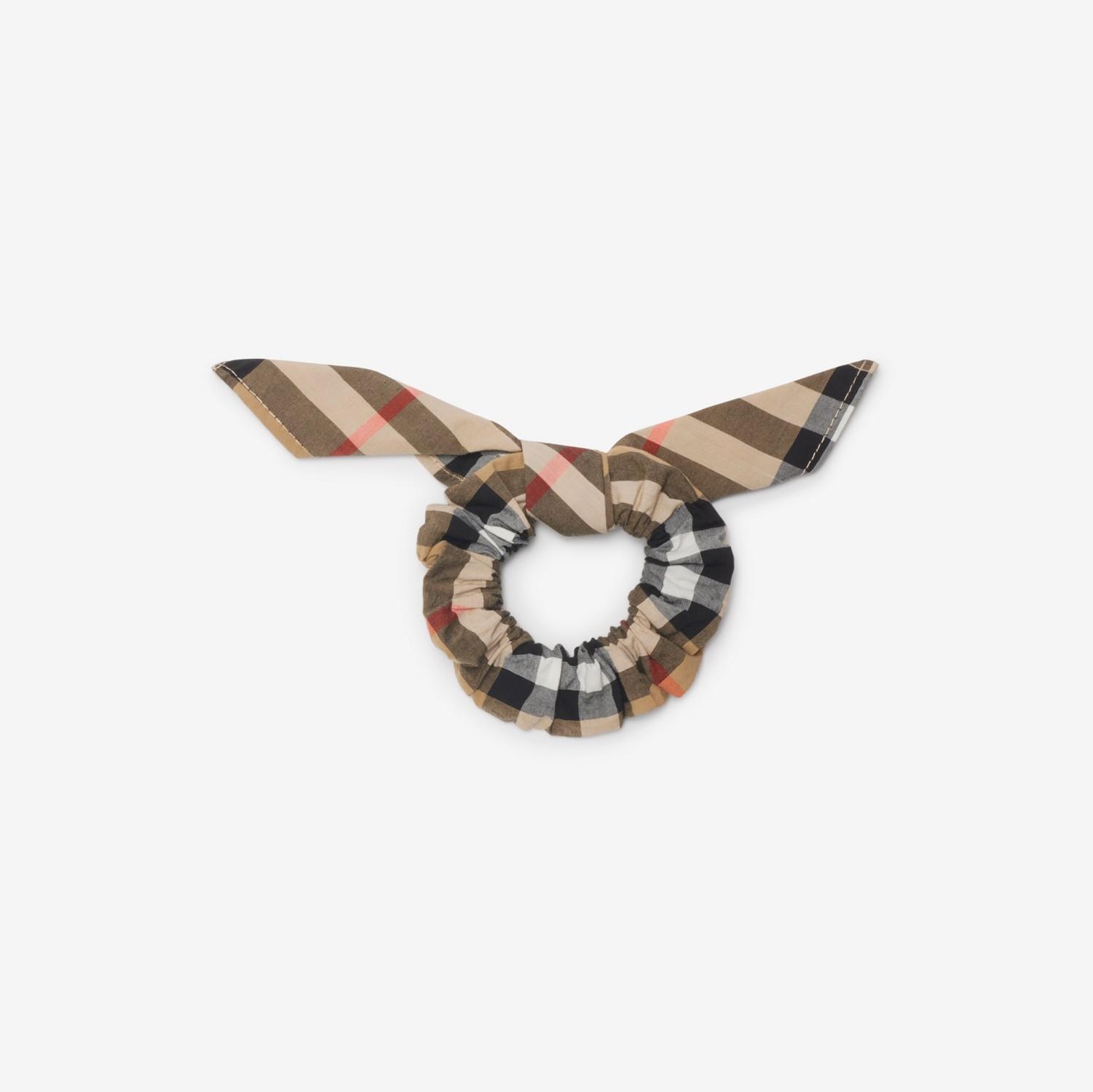Check Cotton Scrunchie by BURBERRY