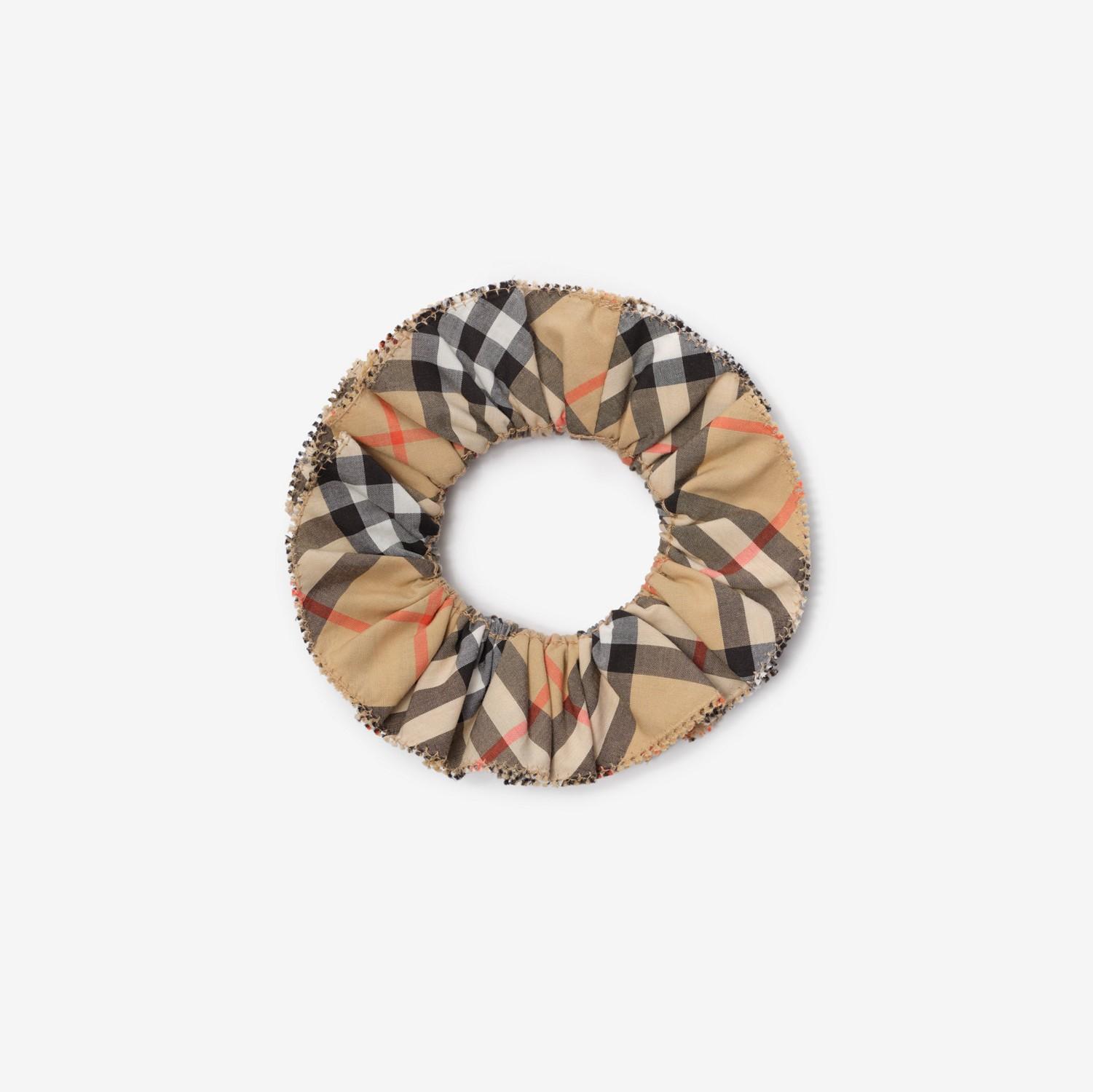 Check Cotton Scrunchie by BURBERRY