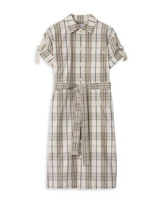 Check Cotton Shirt Dress by BURBERRY