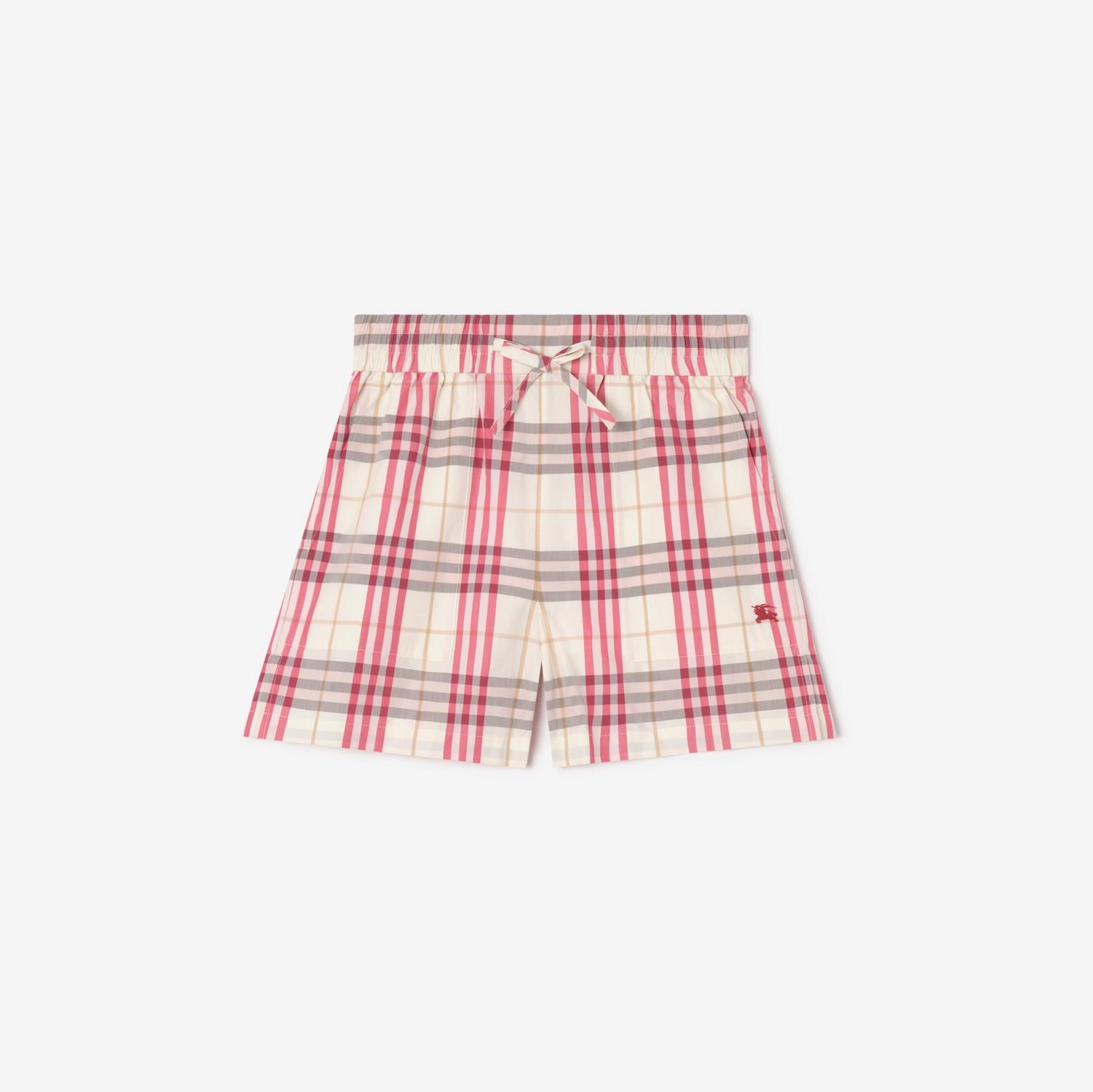 Check Cotton Shorts by BURBERRY