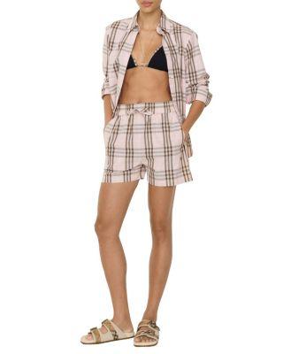Check Cotton Shorts by BURBERRY