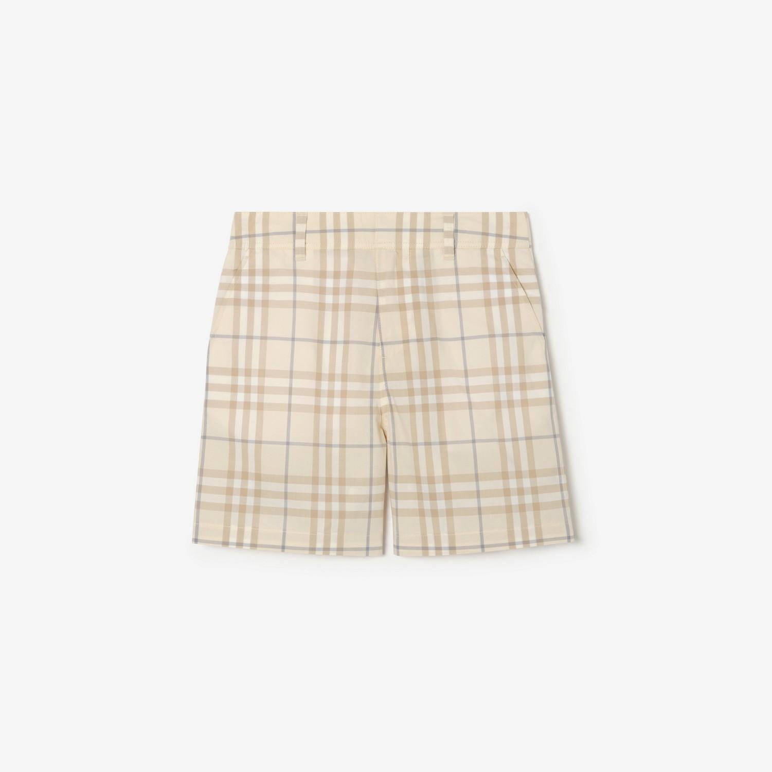 Check Cotton Shorts by BURBERRY
