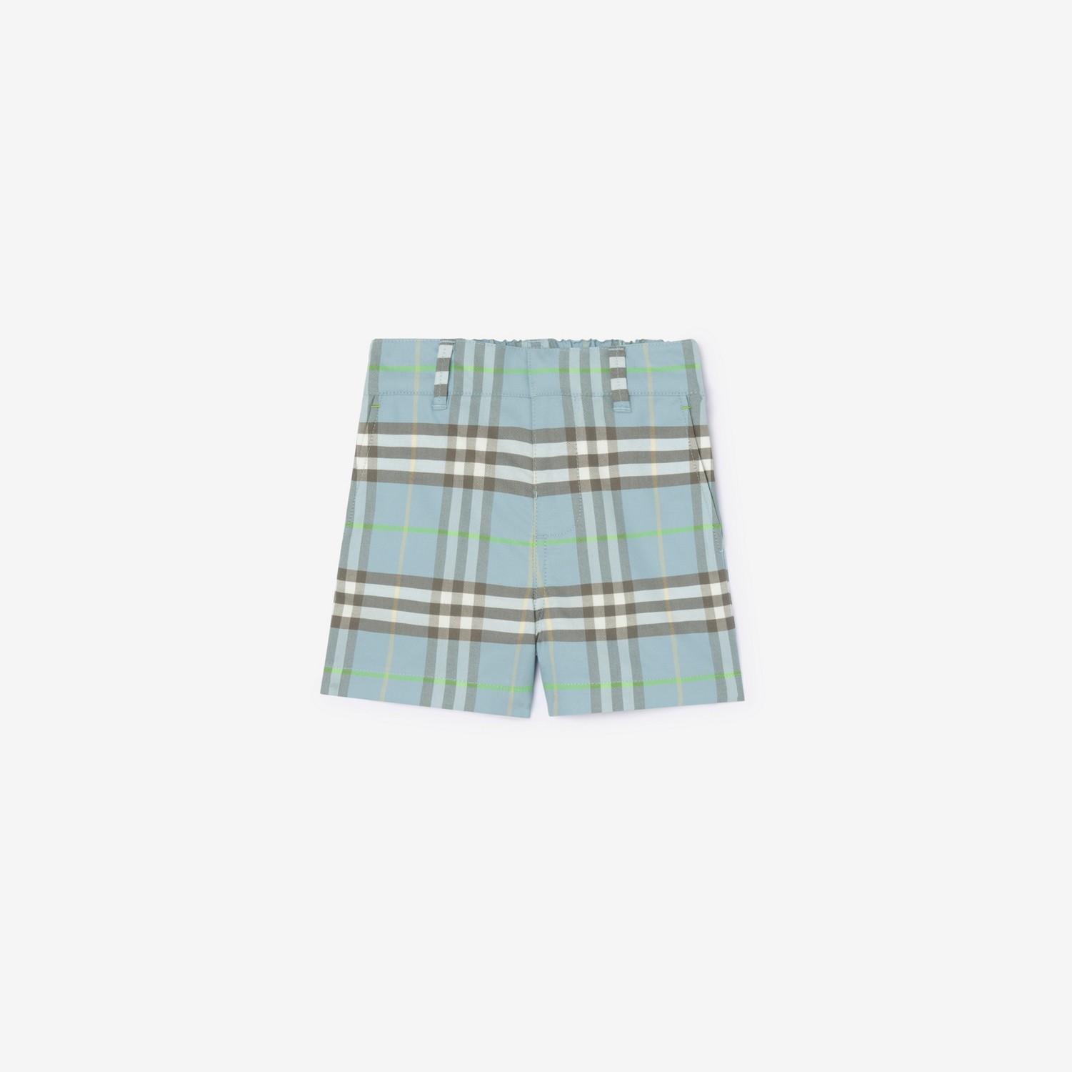 Check Cotton Shorts by BURBERRY