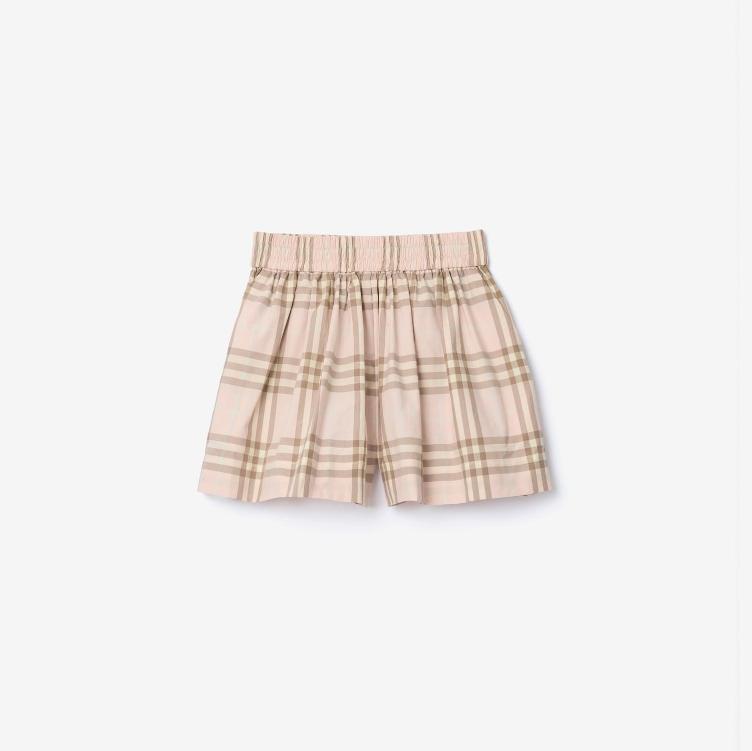Check Cotton Shorts by BURBERRY