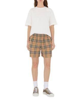 Check Cotton Shorts by BURBERRY