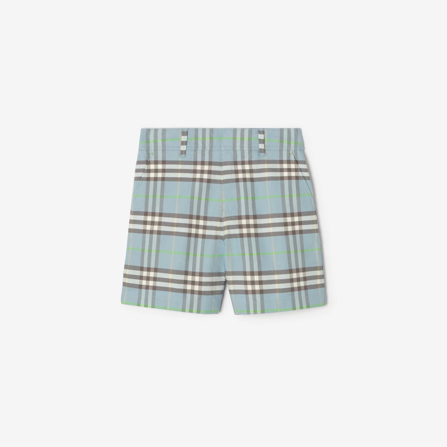 Check Cotton Shorts by BURBERRY