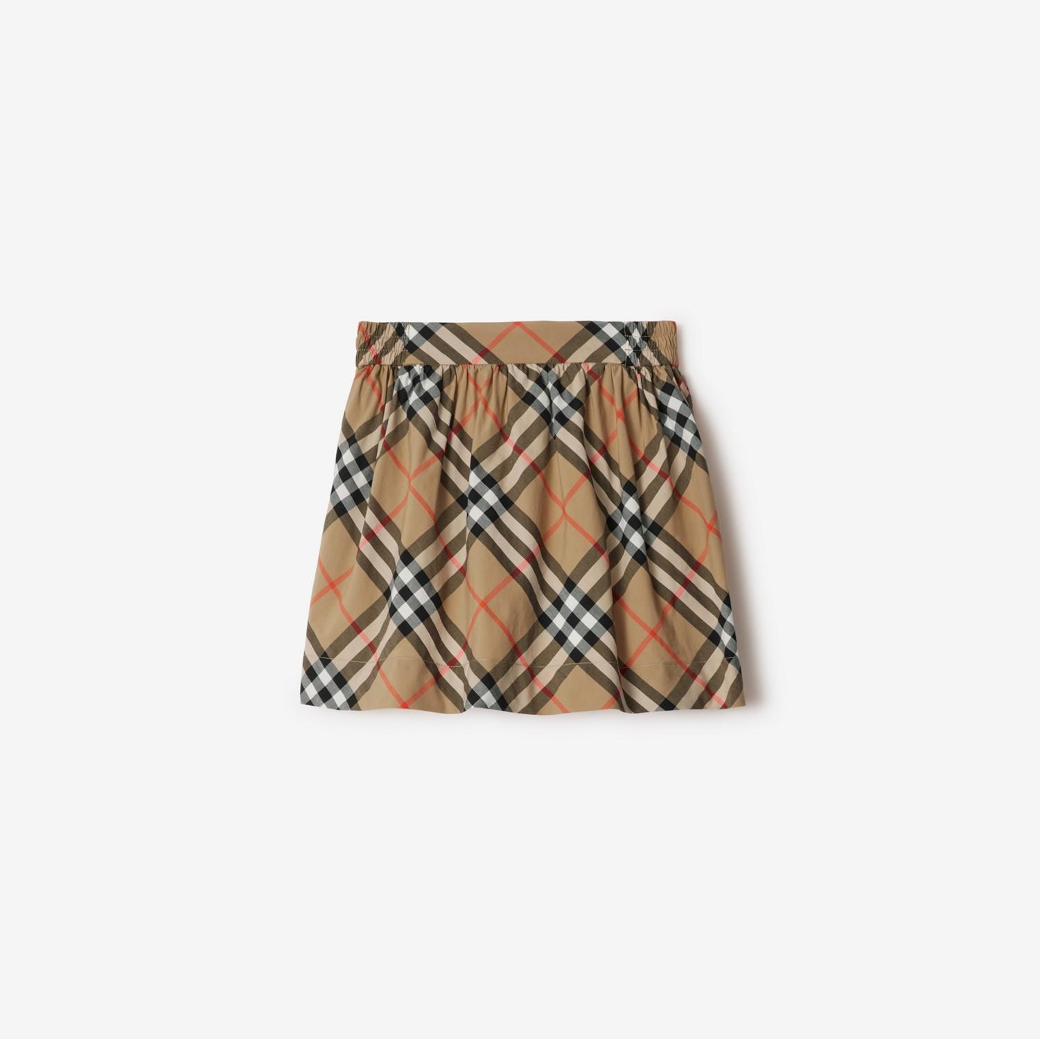 Check Cotton Skirt by BURBERRY
