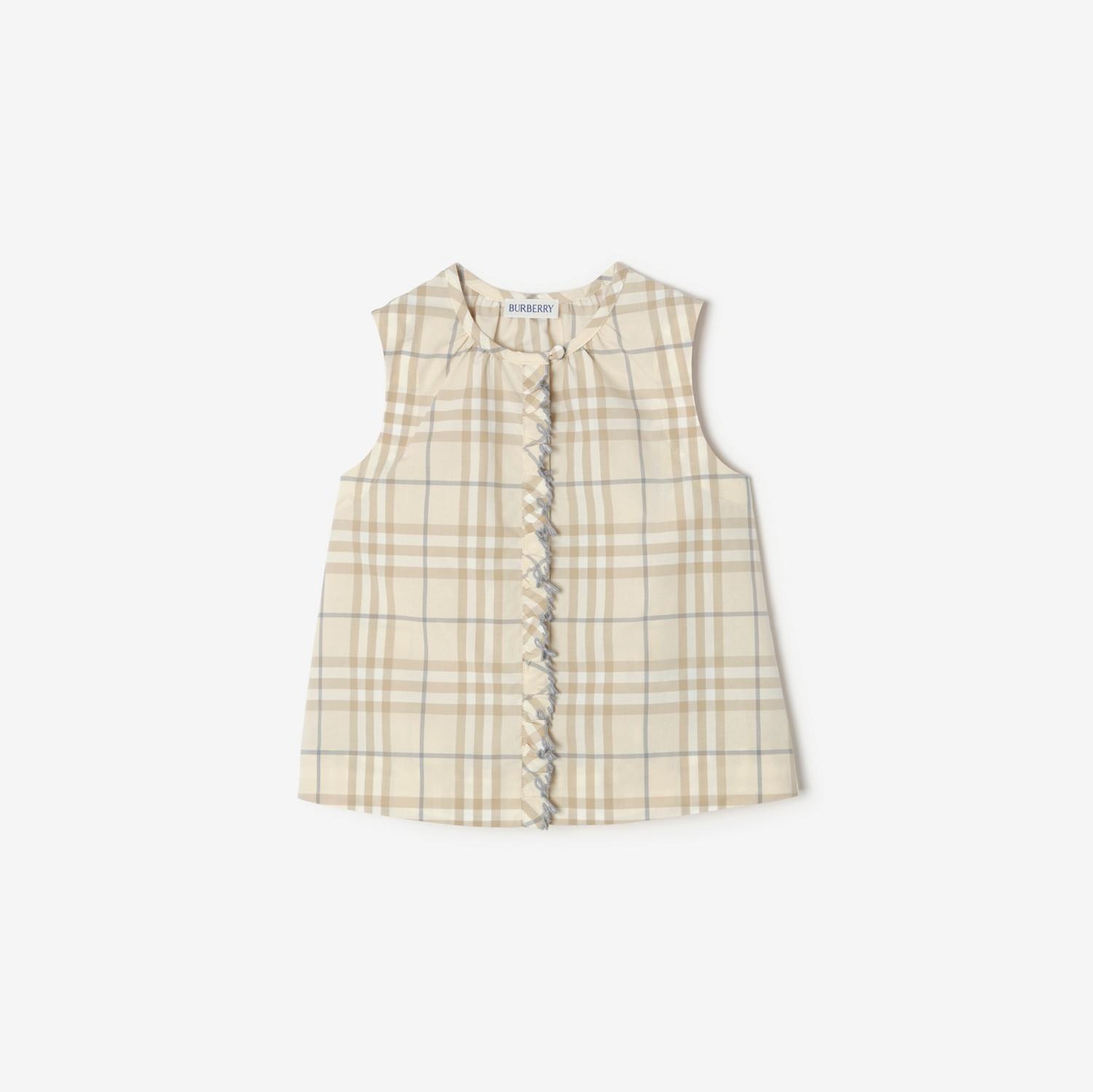 Check Cotton Top by BURBERRY
