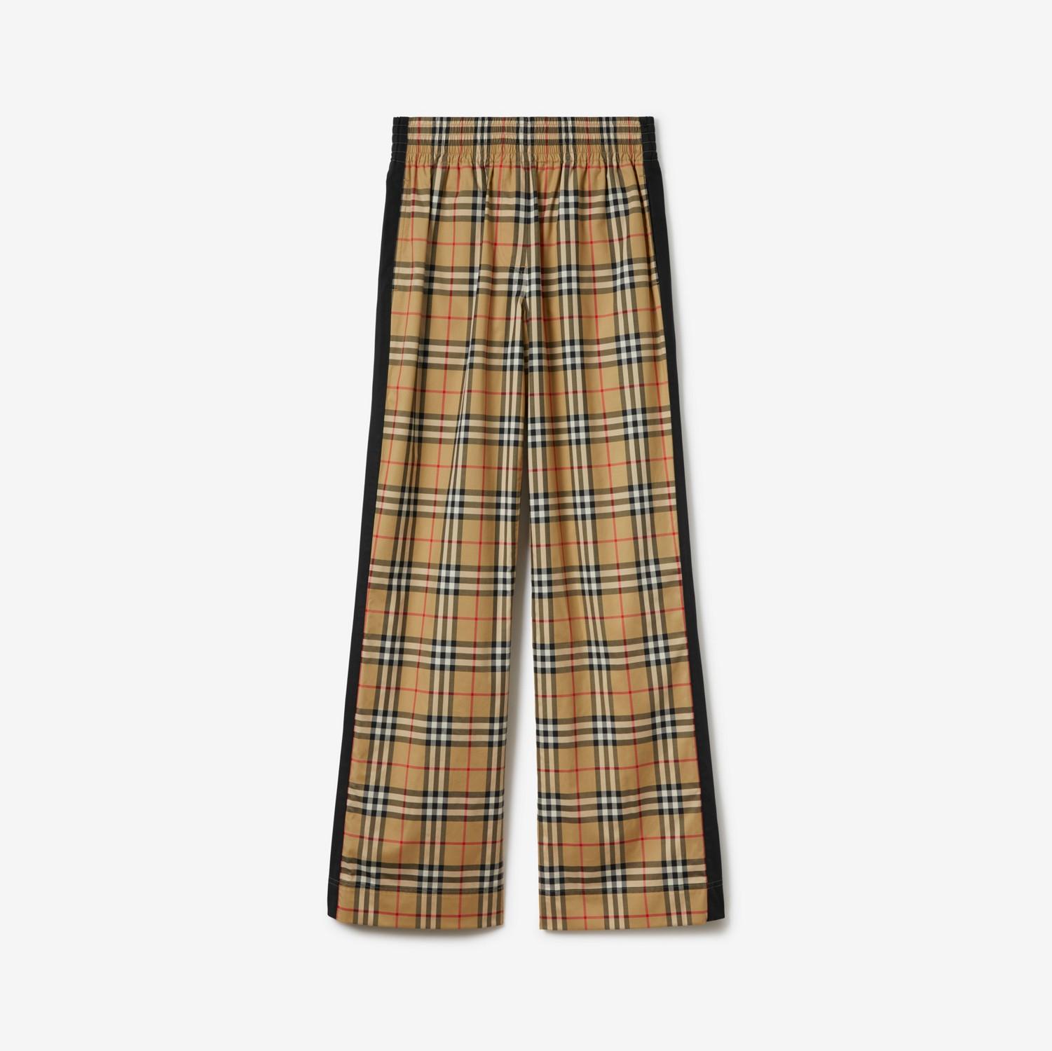 Check Cotton Trousers by BURBERRY