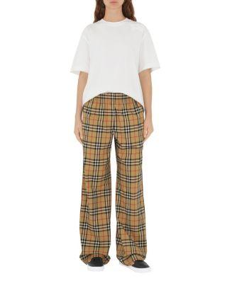 Check Cotton Trousers by BURBERRY