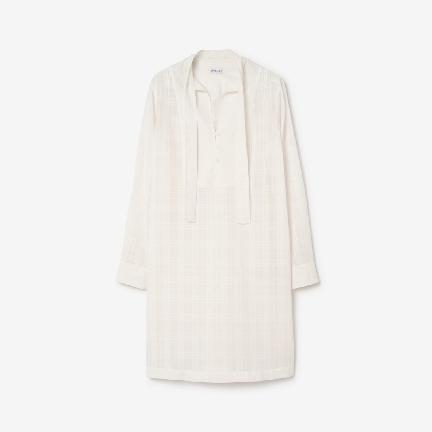 Check Cotton Voile Dress by BURBERRY