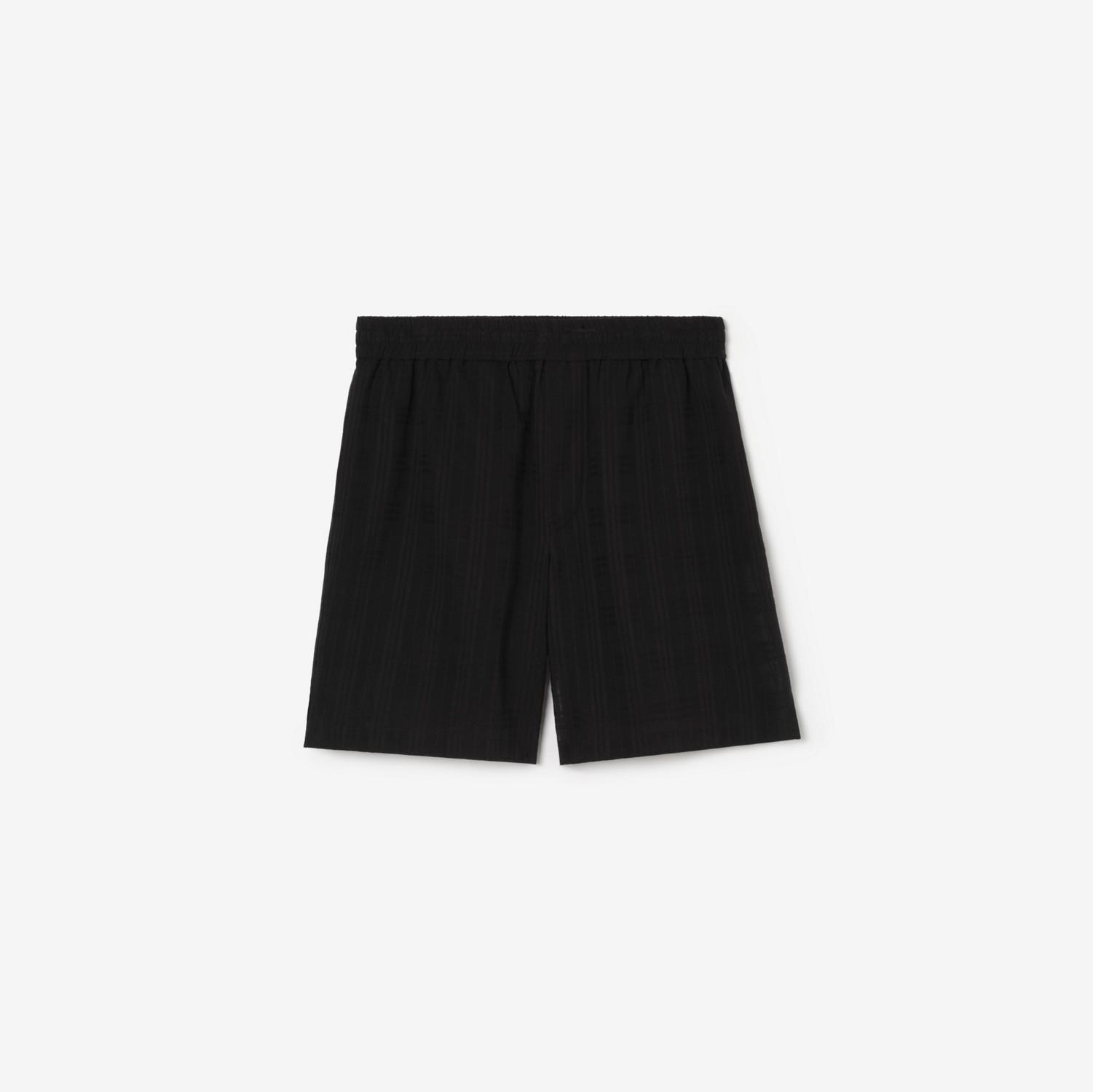Check Cotton Voile Shorts by BURBERRY