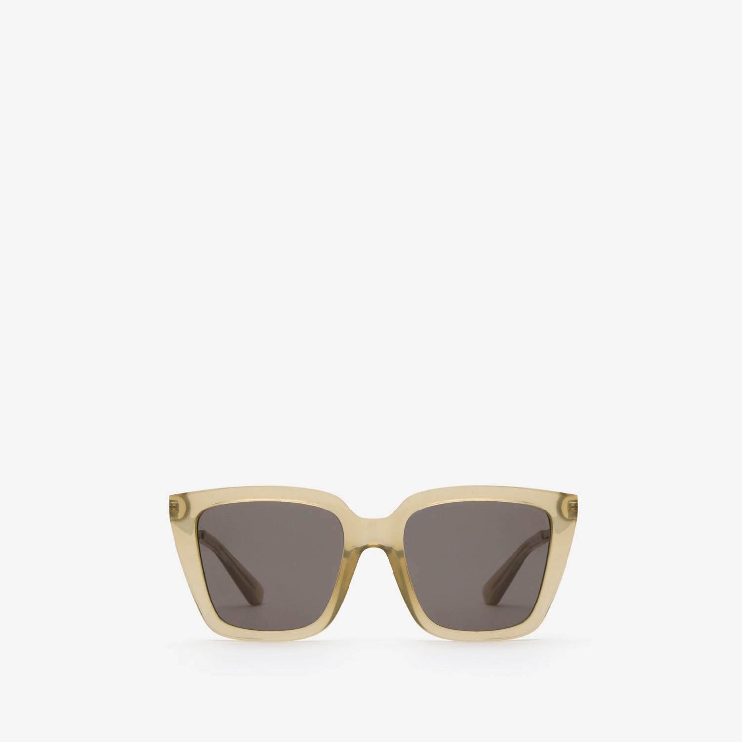 Check Engraved Square Sunglasses​ by BURBERRY