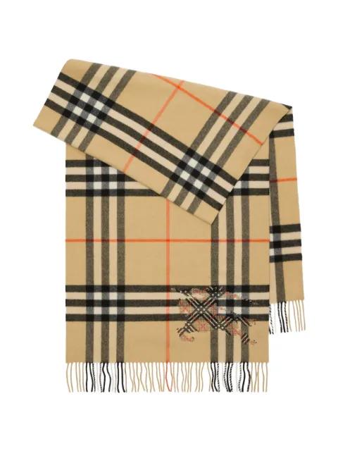 Check Equestrian Knight Design scarf by BURBERRY