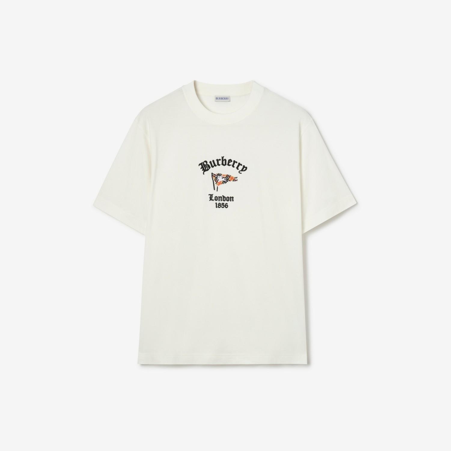 Check Flag Cotton T-shirt by BURBERRY