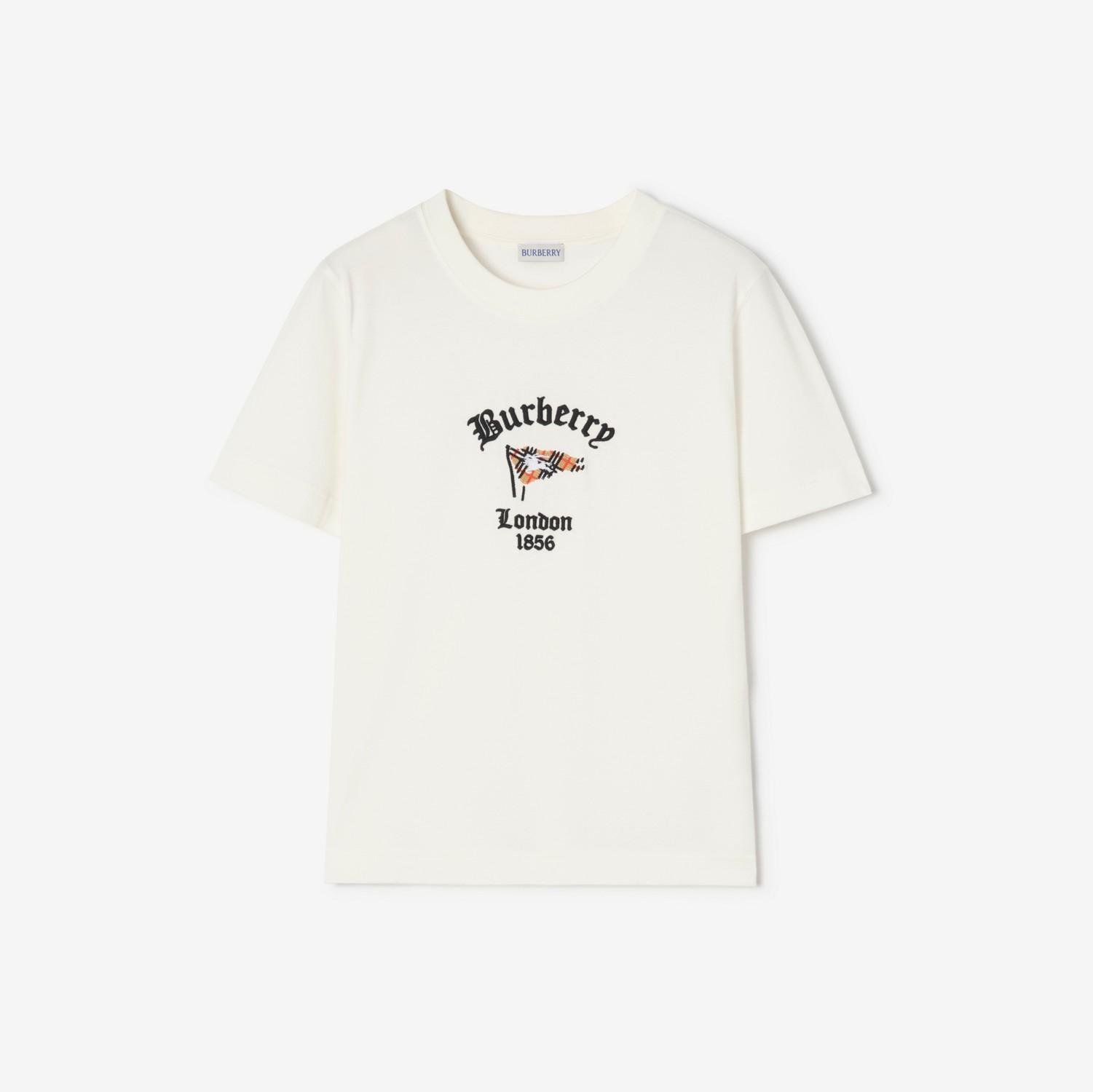 Check Flag Cotton T-shirt by BURBERRY