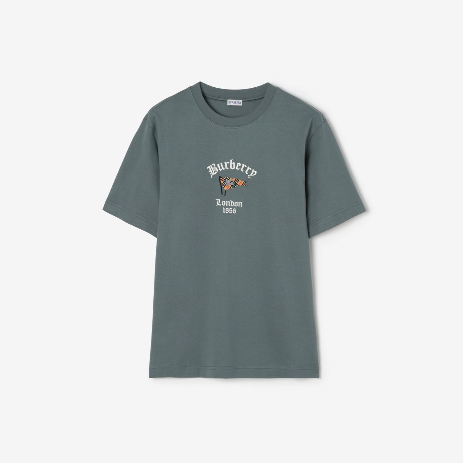 Check Flag Cotton T-shirt by BURBERRY