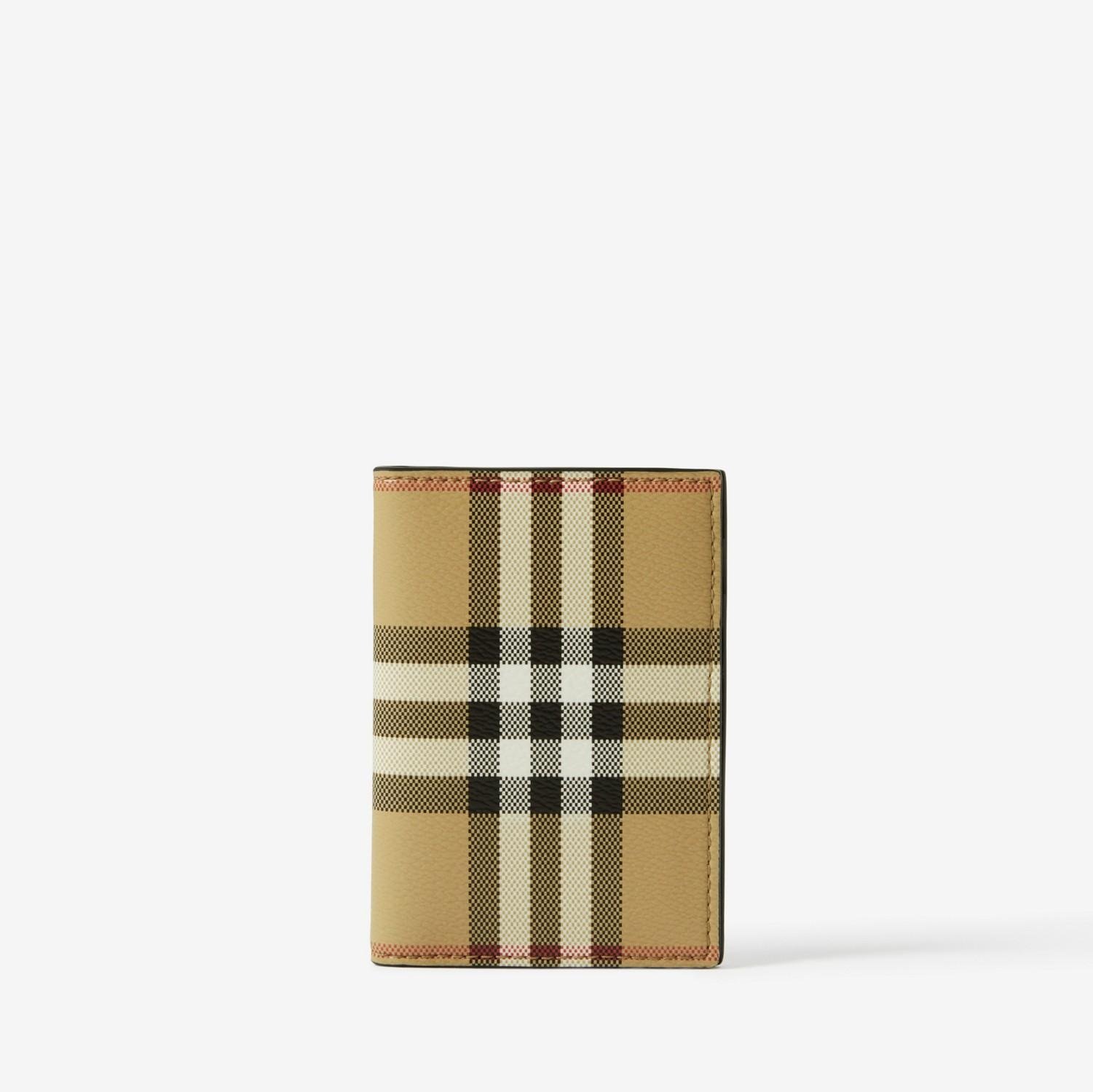 Check Folding Card Case by BURBERRY