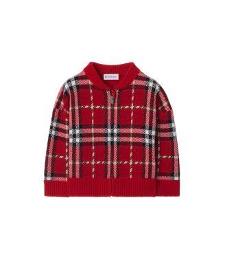 Check Hooded Puffer Jacket - Baby by BURBERRY